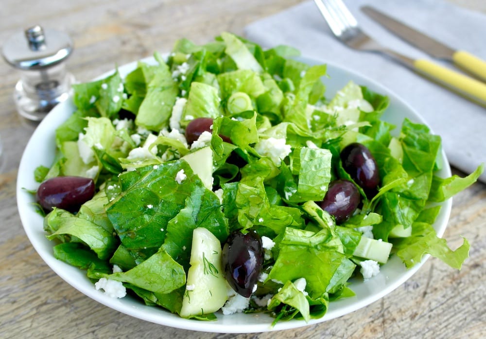 Greek green salad