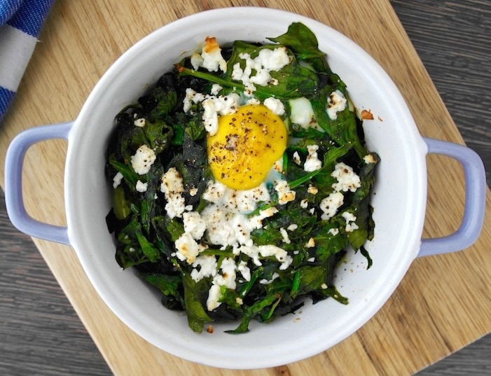 eggs with spinach