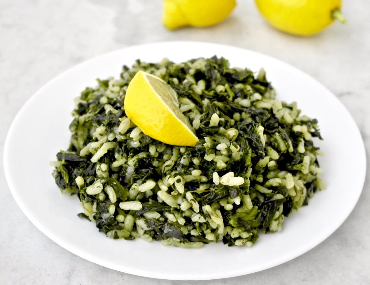 spanakorizo Greek spinach and rice